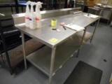 8' S/S TABLE WITH UNDERSHELF