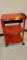 RED METAL 3 TIER AV CART