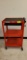 RED METAL 3 TIER AV CART