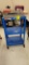 BLUE METAL 3 TIER AV CART MISSING KEYBOARD DRAWER