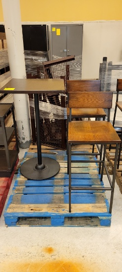 3 PIECE BAR HEIGHT TABLE WITH 2 CHAIRS