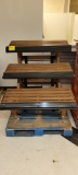 TABLE 3 TIER 4 POSITION ADJUSTABLE SHELVES