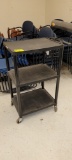 MOLDED 3 TIER AV CART