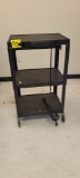 BLACK METAL 3 TIER AV CART