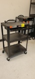 BLACK METAL 3 TIER AV CART