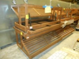 PRODUCE TABLE WOOD SLAT 6 FT 2 TIER