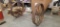 ANTIQUE WAGON WHEELS WITH AXLE, 41