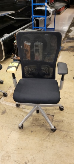 CHAIR OFFICE SWIVEL HEAVY METAL BASE WITH 5 ADJUSTMENTS