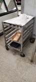 STAINLESS 6 SLOT TRAY CART
