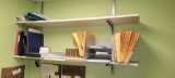 WOOD WALL SHELVES WITH BRACKETS 54