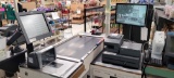 POS EQUIPMENT 2 MONITORS, BED SCANNER, PRINTER, PC, CASH DRAWER, CREDIT CAR