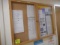 BULLETIN BOARD ENCLOSED 48 X 36 LOCKING