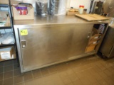 CABINET STAINLESS STEEL 6 FT WITHOUT BACK