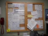 BULLETIN BOARD ENCLOSED 48 X 36 LOCKING