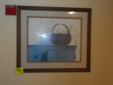 BASKET PICTURE IN FRAME