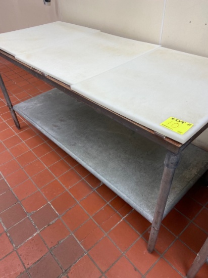 Poly Board Table 6’L 30”W 3’H