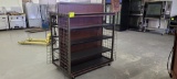 MOBILE DOUBLE SIDED MERCHANDISER WITH GRID ENDS 61