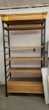 WOOD METAL SHELVING UNIT 45