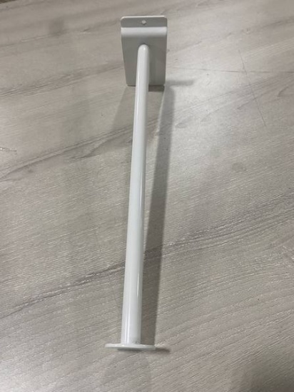 12IN WIRE FACEOUT HOOK POWDERCOAT WHITE PACKED 24 PER CARTON