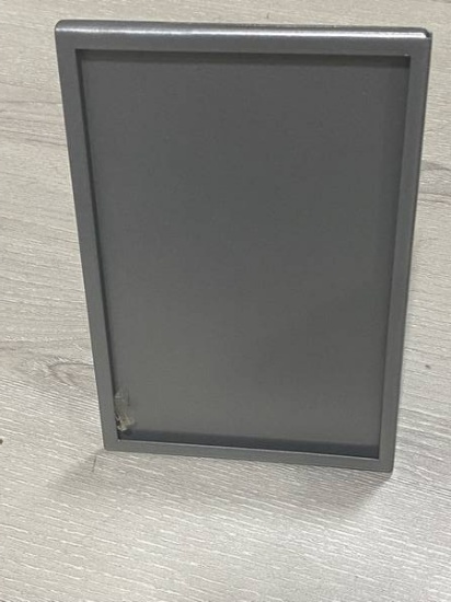 SIGN HOLDER 4.5IN x 6.75IN POWDERCOAT STARDUST SILVER 4 PER CARTON