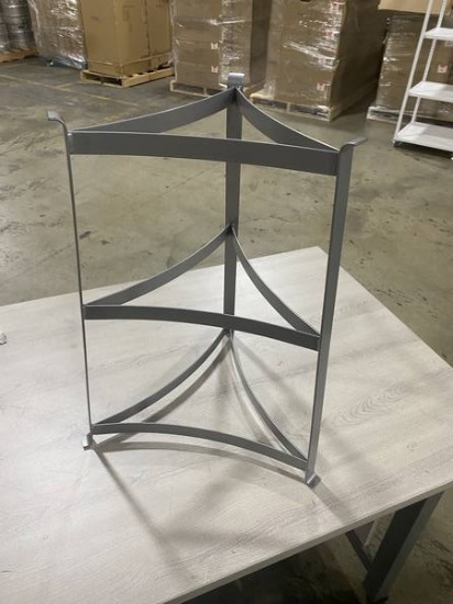 METAL 3 TIER EASEL 13IN X 21.5IN POWDERCOAT STARDUST SILVER 1 PER CARTON