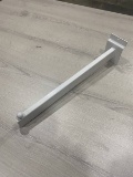 12IN STRAIGHT METAL HOOK W/BALL WHITE 12 PER CARTON