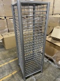 SQUARE SLATGRID POWDERCOAT STARDUST SILVER 1 PER CARTON