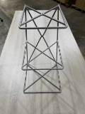 WIRE 3 TIER EASEL POWDERCOAT STARDUST SILVER 1 PER CARTON