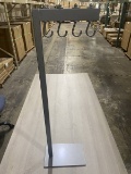 4 HOOK HANGING DISPLAY FIXTURE POWDERCOAT STARDUST SILVER 1 PER CARTON
