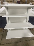 18IN X 45IN X 48IN DOUBLE SIDED WITHOUT PLATFORM 8 SHELVES WHITE