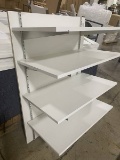 WALL MOUNTABLE SINGLE SIDED SHELF ASSEMBLY 47.75IN HIGH X 45.25IN WIDE WITH (4) 15.75IN SHELVES