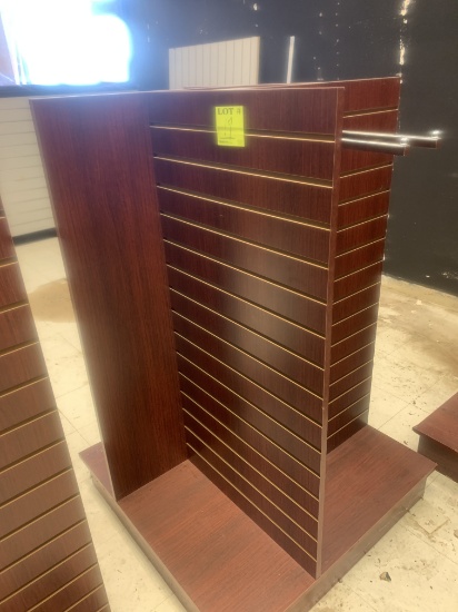 Wood display shelving  36x36x54