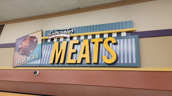 WALL SIGNS MEATS 12' WIDE