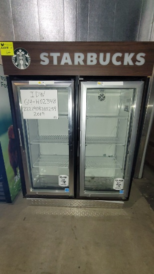 STARBUCKS CHECKSTAND FRIDGE 2 DOOR