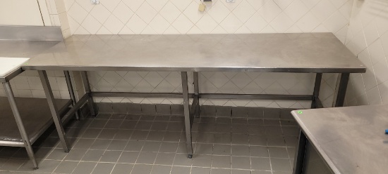 TABLE STAINLESS 93 X 30