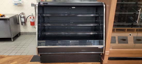 BAKERY LOW PROFILE 4' MED TEMP CASE WITH GLASS SHELVES