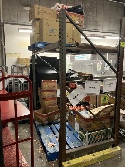 Grid racking , 90” h x 102” w x 44”deep, 2 beams , 1 shelf
