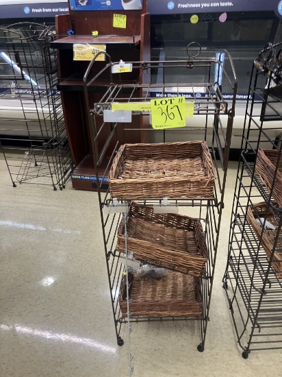 4 tier metal bread racks , 15” w x 45” h