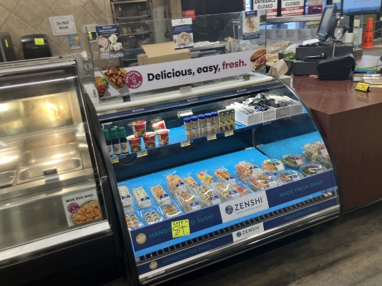 Sushi Open air 4 ft cooler deli/prep table