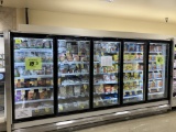 5 door freezer 13ft long 80” tall sold per door