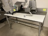Cutting table 68” wide x 31”.deep x 35”H