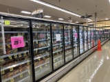 25 doors freezer , 5 doors per unit , glass doors sold per door