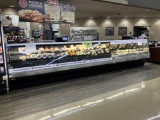 20 ft glass deli display case and server with 5 rear sliding doors
