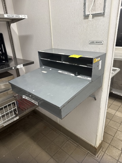 Wall mounted steel desk - 2’ x 2’