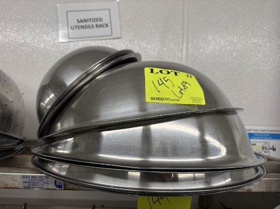 Stainless steel bowls - lot of 9