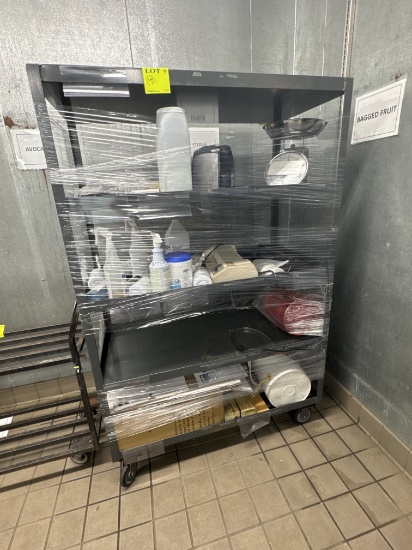 Work cart tiered - 4’ x 2' x 74" - contents included