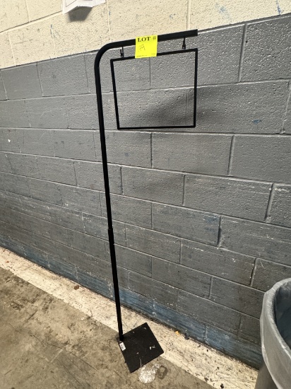 Floor hanging sign on base