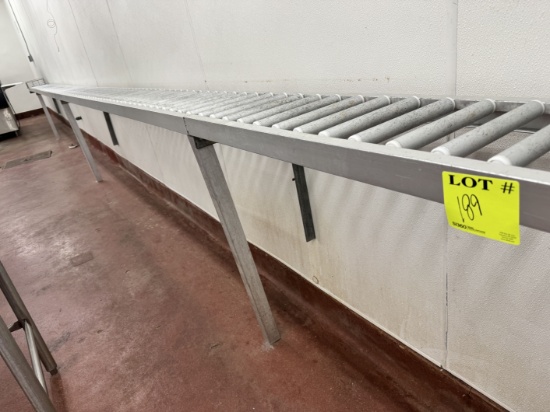 Rolling fixture for groceries, meat, assembly - 6’ (x1) 10’ (x3) - 36’ tota