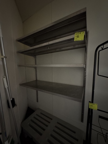 Wall mounted shelving beams - shelving 4’ x 18” stainless steel