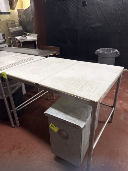 Polytop Stainless steel table - 4’ x 3’